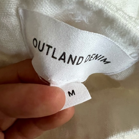 Outland Denim White Linen Skirt - Picture 3 of 16